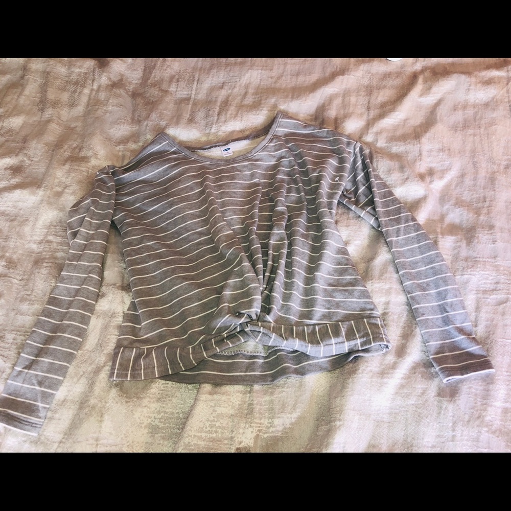 Women's top long sleeve stripes size S